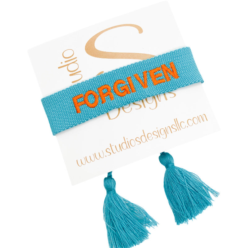 Embroidered Tassel Bracelet-Forgiven