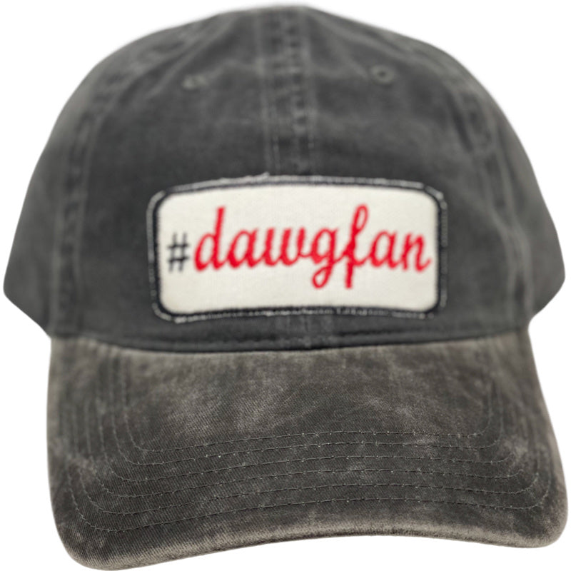 Embroidered Hat-#Dawgfan (script)