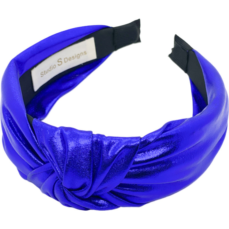 Blue Metallic Headband