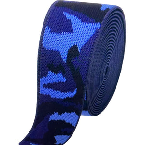 Fedora Hat Band-Blue Camoflauge