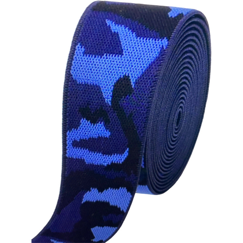 Fedora Hat Band-Blue Camoflauge