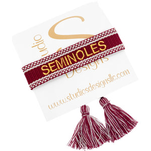 Embroidered Tassel Bracelet-Seminoles