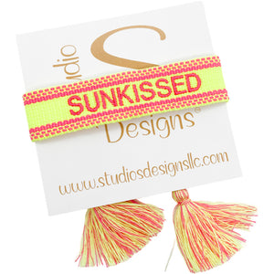 Embroidered Tassel Bracelet-Sunkissed