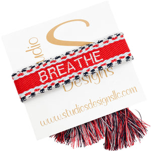 Embroidered Tassel Bracelet-Breathe