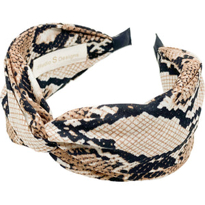 Snakeskin Print Headband