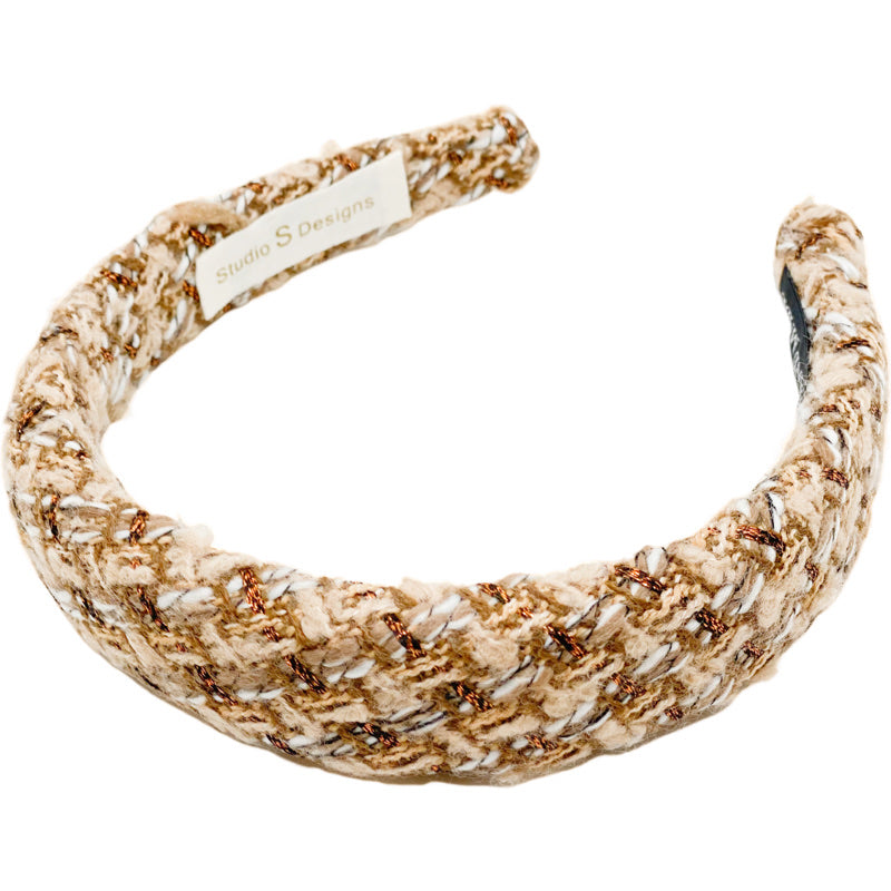Brown Tweed Headband