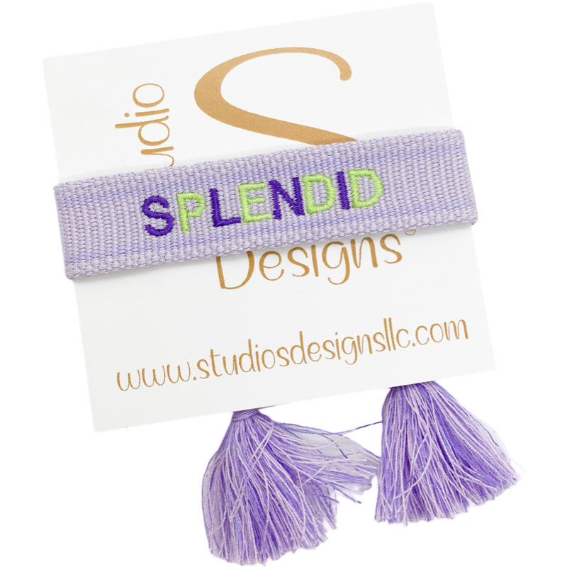 Embroidered Tassel Bracelet-Splendid
