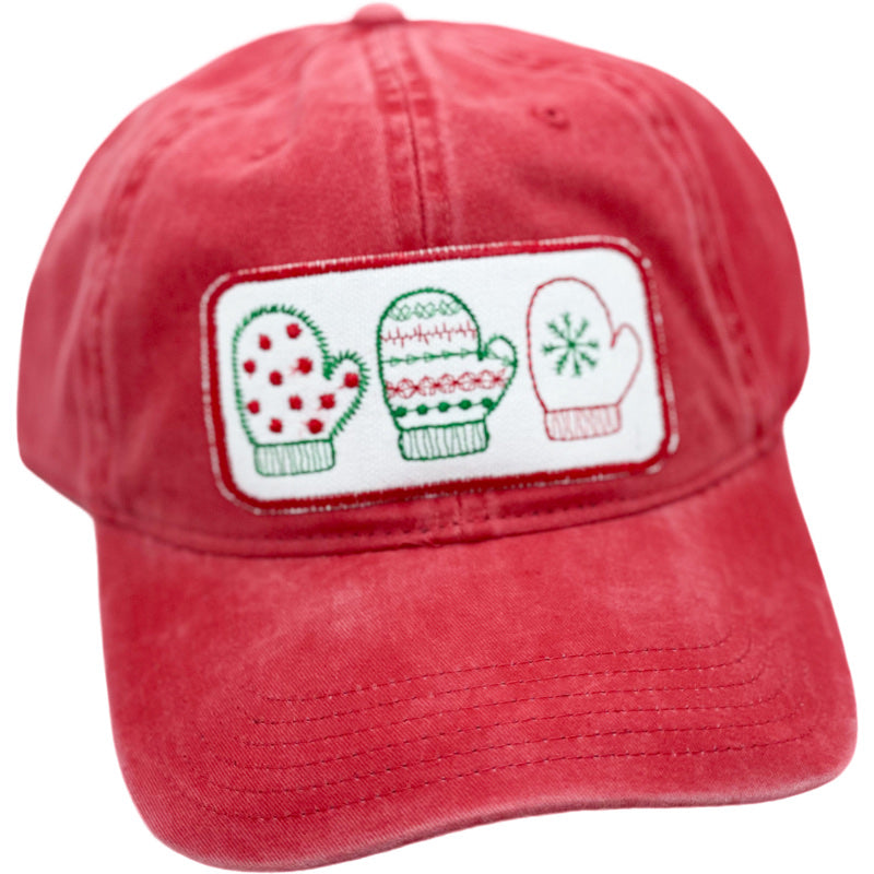 Embroidered Hat- Mittens