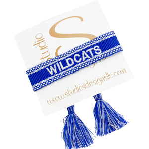 Embroidered Tassel Bracelet-Wildcats