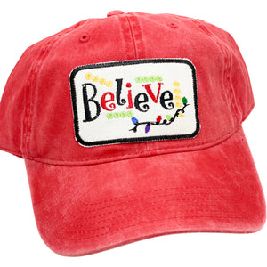Embroidered Hat-Believe