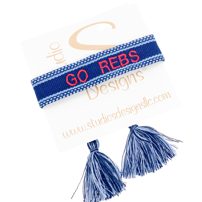 Embroidered Tassel Bracelet-Go Rebs