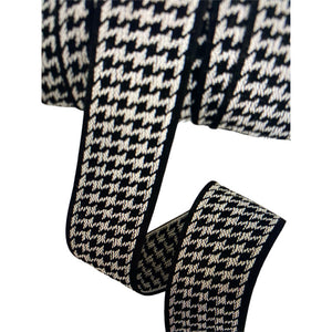 Fedora Hat Band-Houndstooth