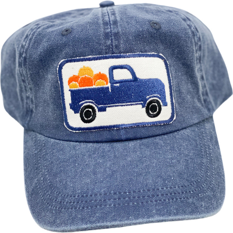 Embroidered Hat-Pumpkin Truck #2
