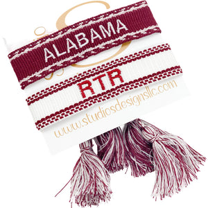 Embroidered Tassel Bracelet-Alabama RTR Set