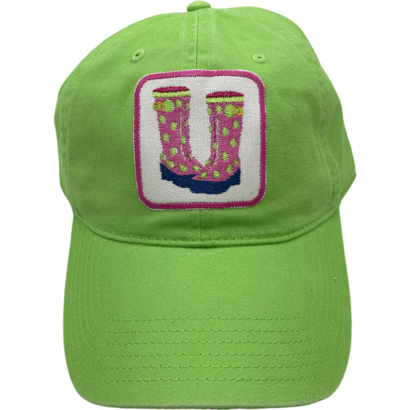 Embroidered Hat-Rainboots