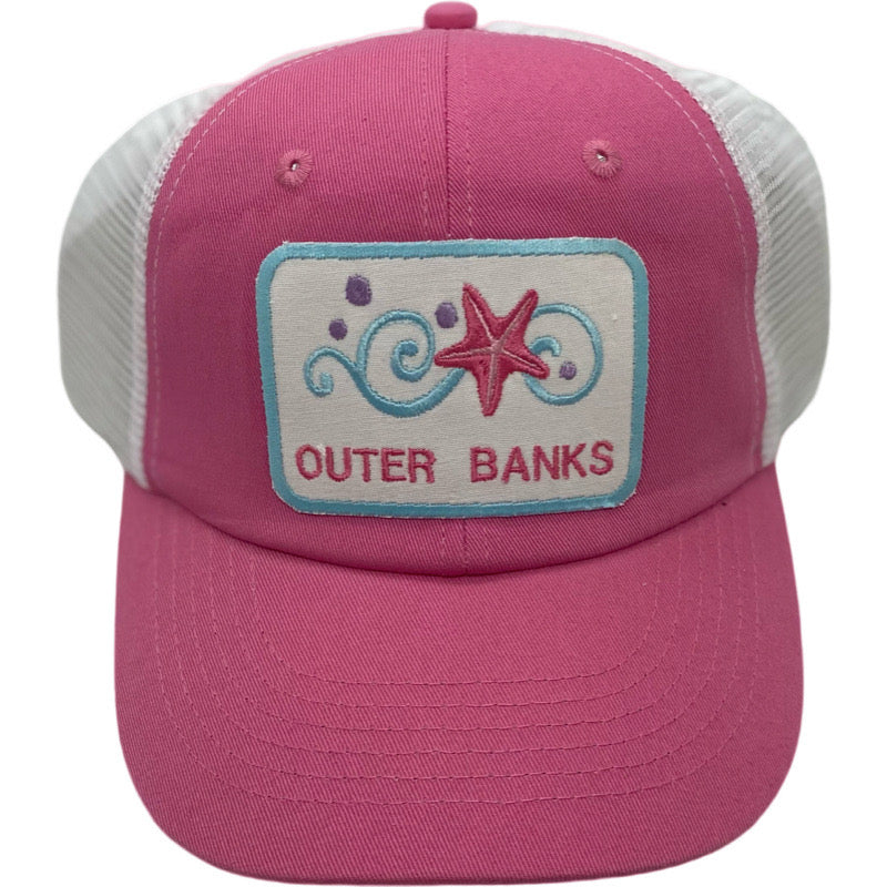 Embroidered Hat-Scroll & Starfish