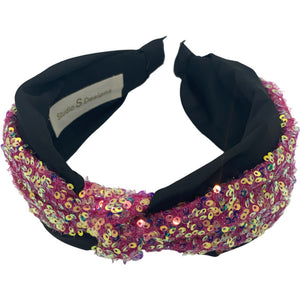Pink Small Sequin Headband