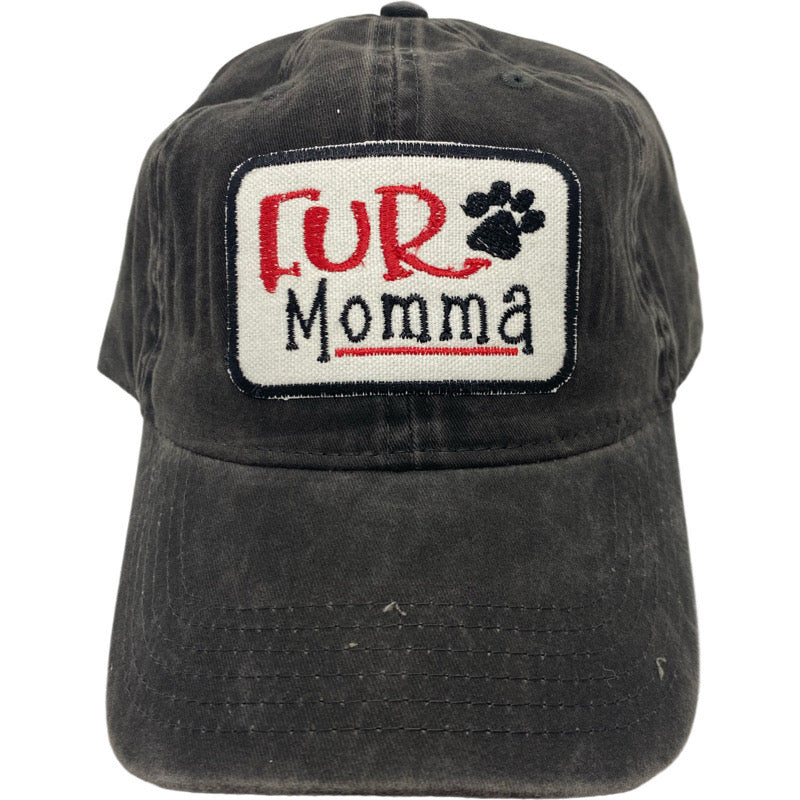 Embroidered Hat-Fur Momma