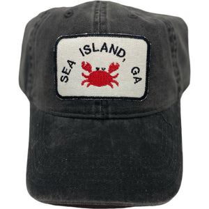 Customizable Embroidered Hat-Crab with Location Name