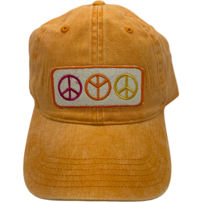 Embroidered Hat-3 Peace Signs