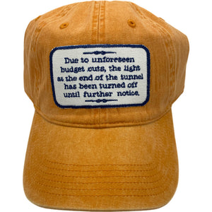 Embroidered Hat-Budget Cuts