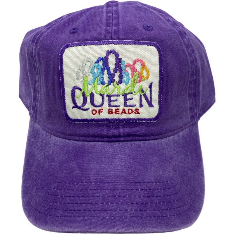 Embroidered Hat-Mardi Queen