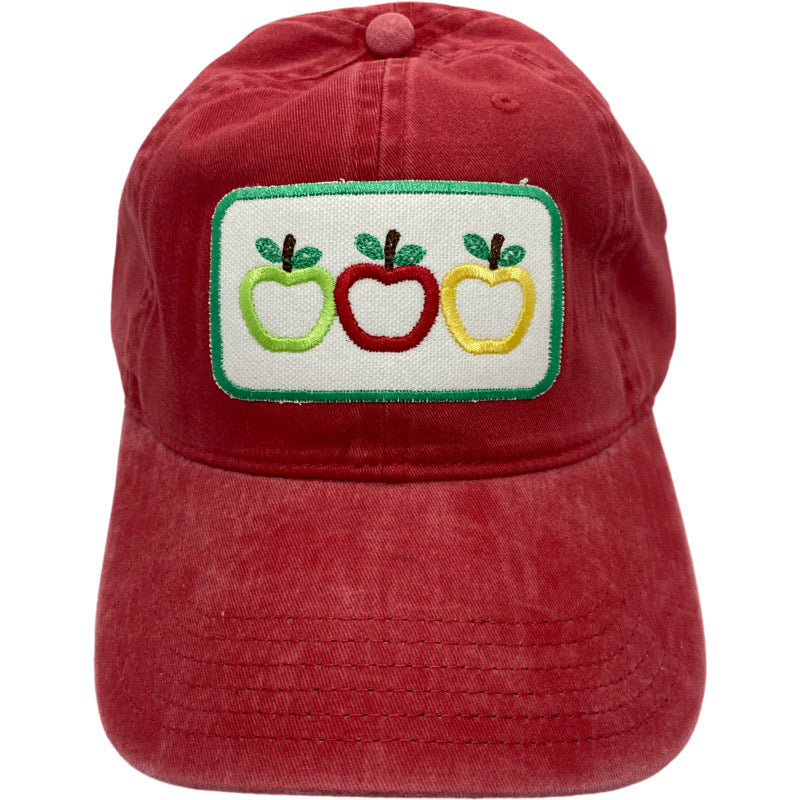 Embroidered Hat-3 Apples