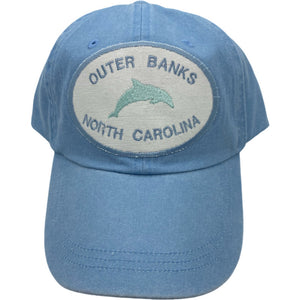 Customizable Embroidered Hat-Dolphin with Location Name