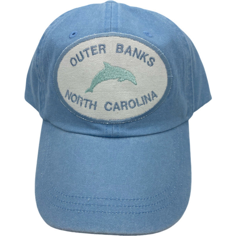 Customizable Embroidered Hat-Dolphin with Location Name