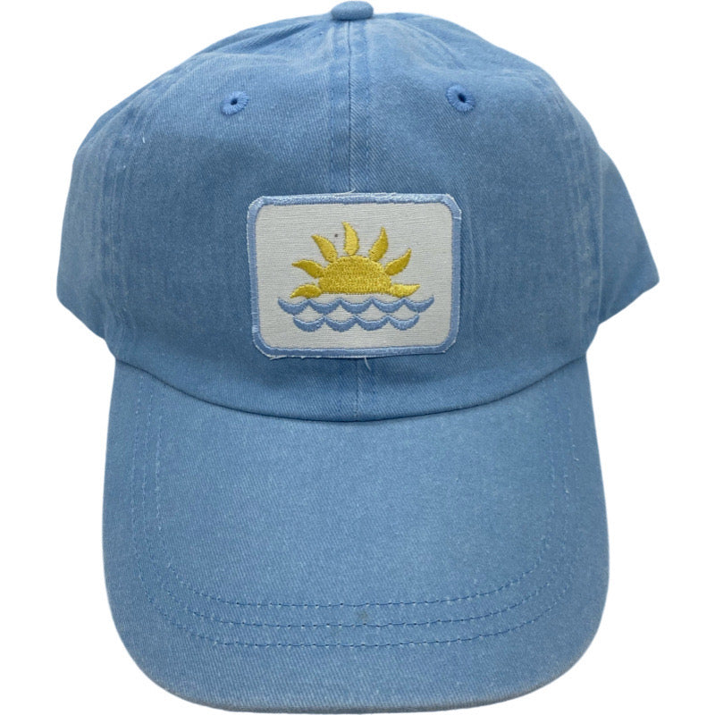 Embroidered Hat-Sun & Waves