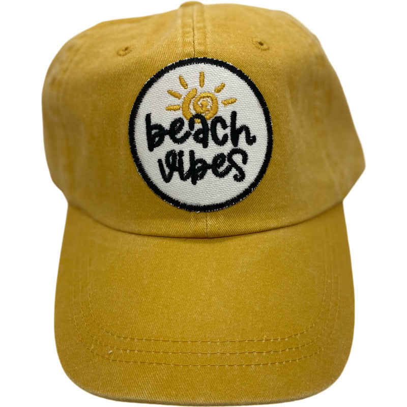 Embroidered Hat-Beach Vibes