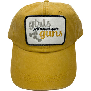 Embroidered Hat-Girls Just Wanna Have Guns