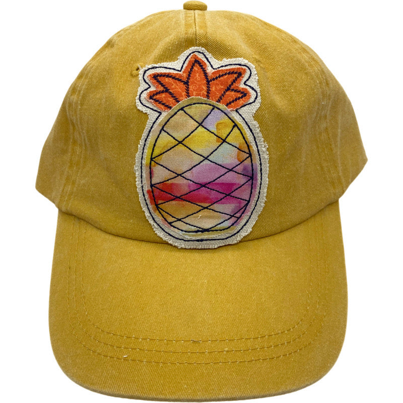 Appliquéd Hat-Pineapple