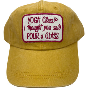 Embroidered Hat-Yoga Class