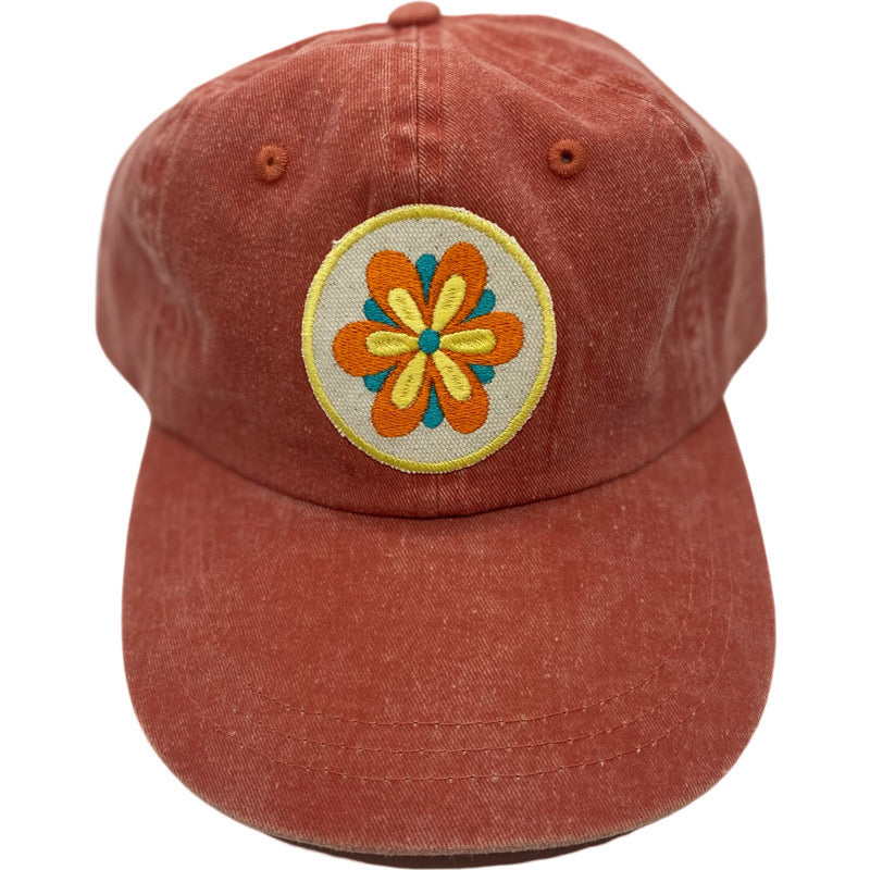 Embroidered Hat-Flower