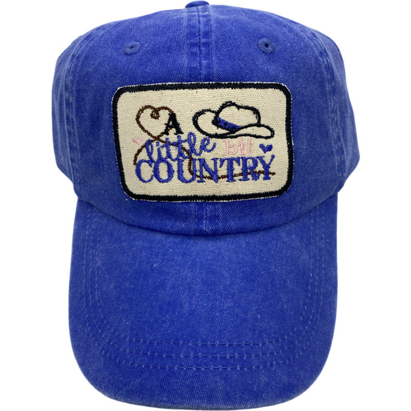 Embroidered Hat-Little Bit of Country