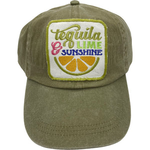 Embroidered Hat-Tequila & Lime