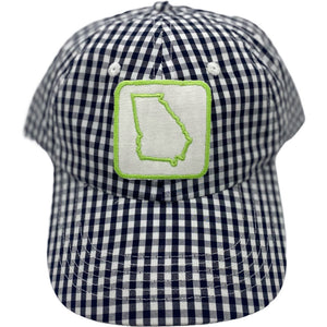 Customizable Embroidered Hat-State Outline