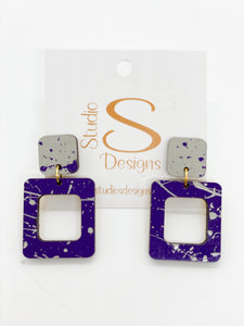 Defense Earrings-Kansas State