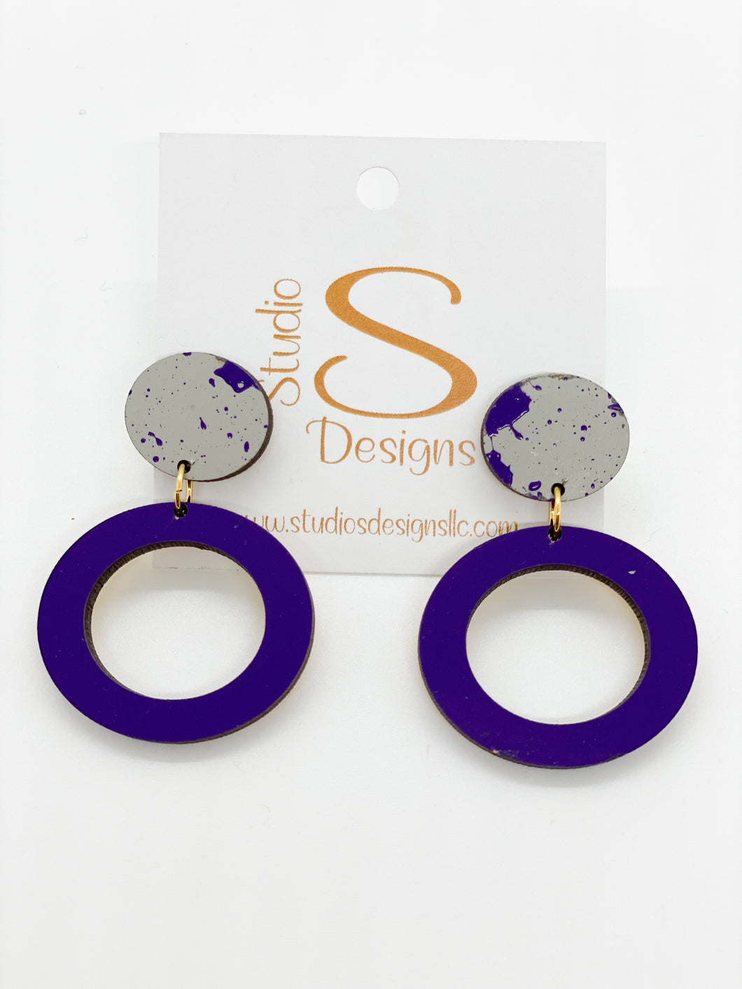 Offense Earrings-Kansas State