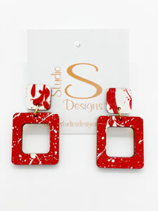 Defense Earrings-NC State