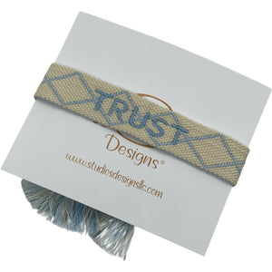 Embroidered Tassel Bracelet-Trust
