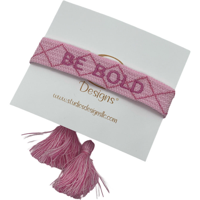 Embroidered Tassel Bracelet-Be Bold
