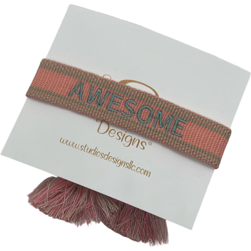 Embroidered Tassel Bracelet-Awesome