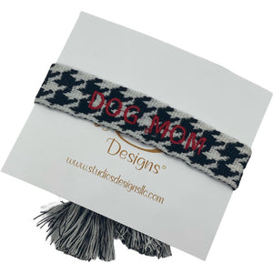 Embroidered Tassel Bracelet-Dog Mom