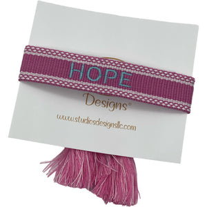 Embroidered Tassel Bracelet-Hope