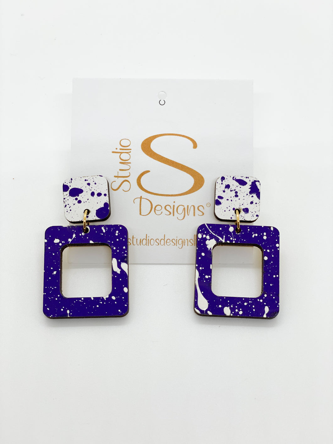 Defense Earrings-TCU