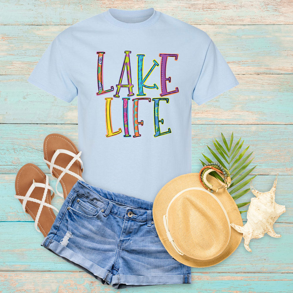 Colorful Lake Life T-Shirt