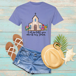 Tell You About My Jesus Floral T-Shirt