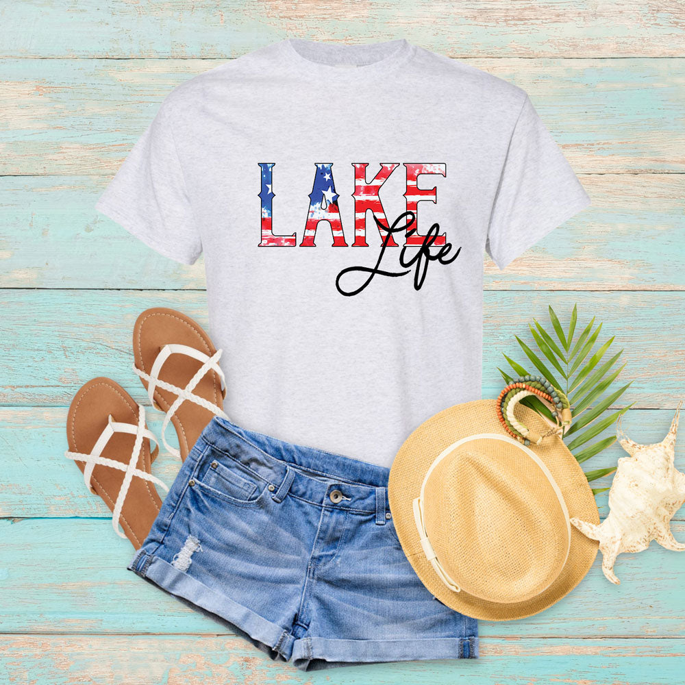 Lake Life Flag T-Shirt